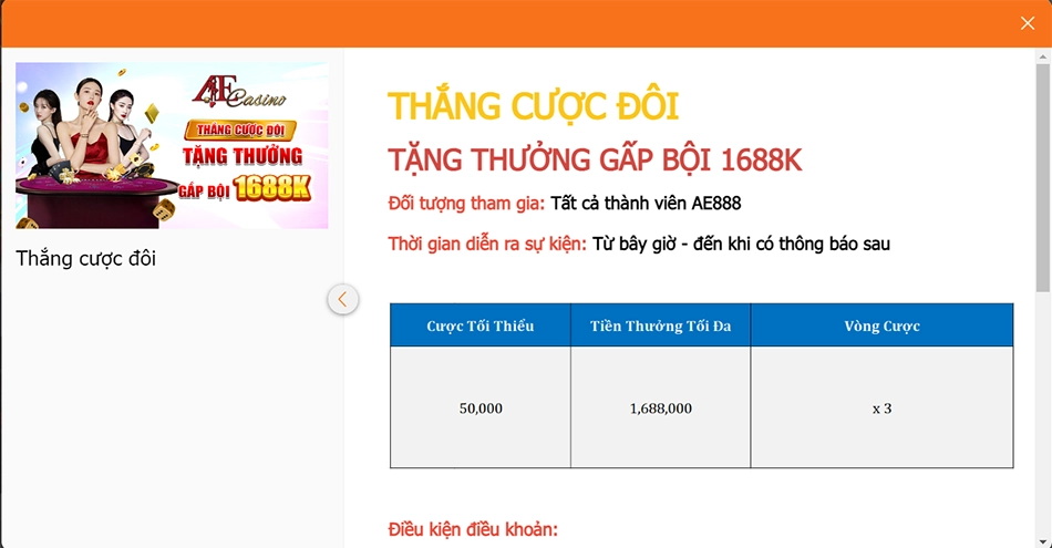 Khuyến mãi hấp dẫn tại sòng bạc trực tuyến AE888