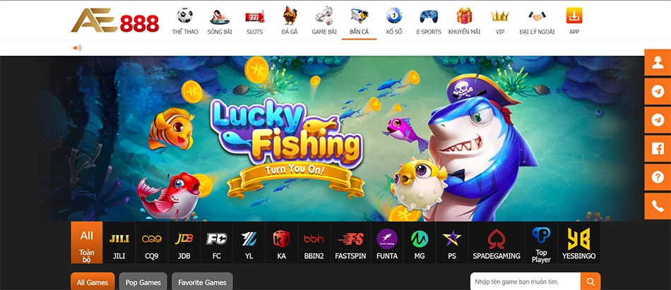 AE888 cung cấp những tựa game bắn cá nào cho người chơi?